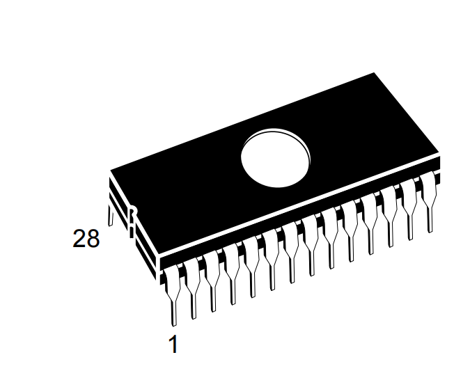 ST 意法半導體 邏輯芯片  M27512-12F1