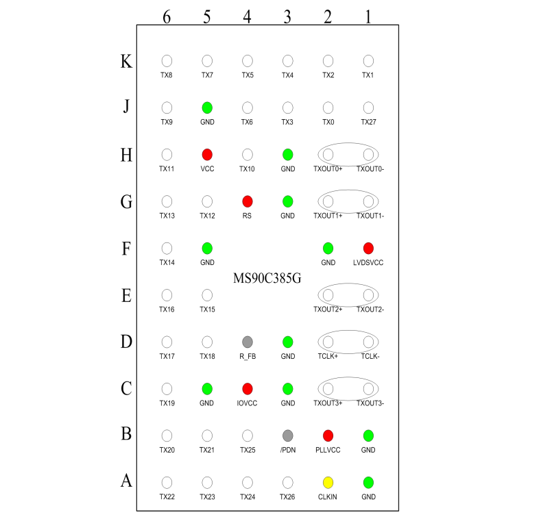 瑞盟 國產替代 接口芯片 平板顯示器FPD LVDS信號發(fā)送器 MS90C385G