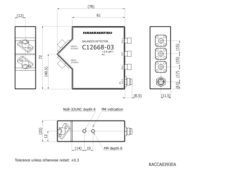 平衡探測器C12668-03(圖1)
