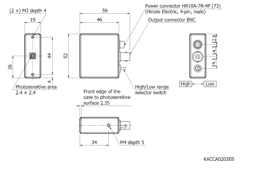 光電二極管模塊C10439-07(圖2) 光電二極管模塊C10439-07(圖2)