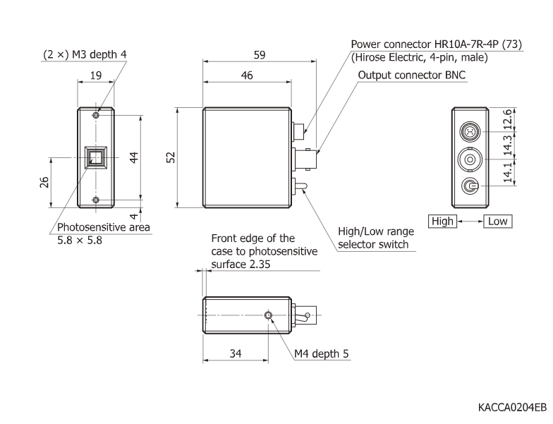 光電二極管模塊C10439-02(圖2) 光電二極管模塊C10439-02(圖2)