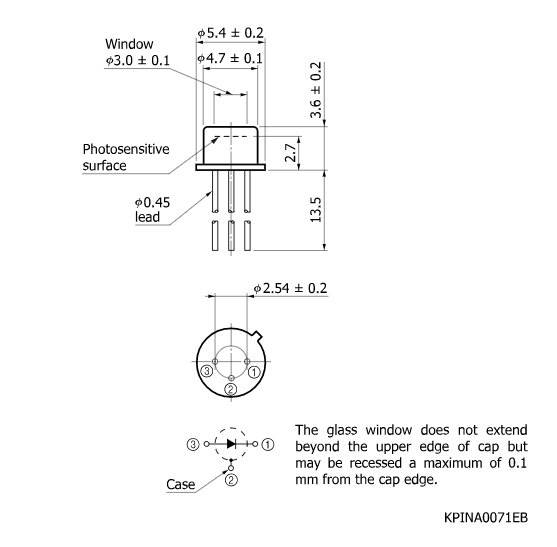 硅PIN光電二極管S9055(圖2) 硅PIN光電二極管S9055(圖2)