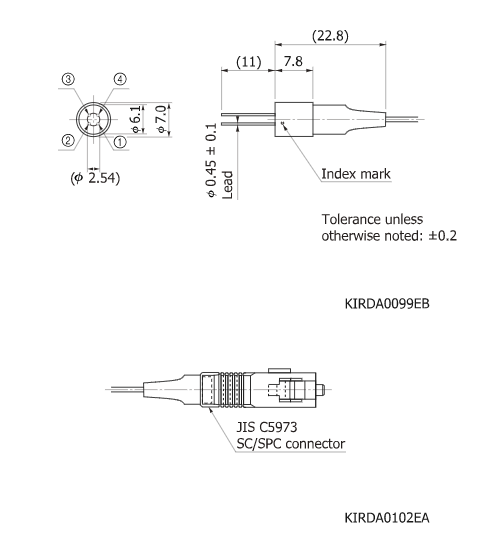 帶前置放大器的InGaAs PIN光電二極管G9822-11(圖1) 帶前置放大器的InGaAs PIN光電二極管G9822-11(圖1)