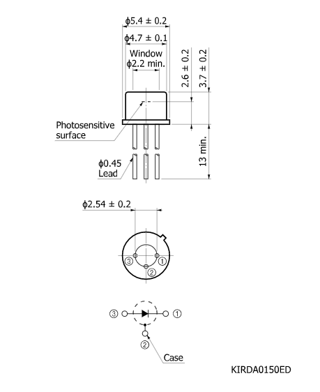 InGaAs PIN光電二極管G12180-010A(圖2) InGaAs PIN光電二極管G12180-010A(圖2)