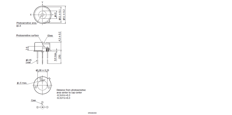 硅PIN光電二極管S3883(圖2) 硅PIN光電二極管S3883(圖2)