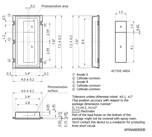 硅PIN光電二極管S9345(圖2) 硅PIN光電二極管S9345(圖2)
