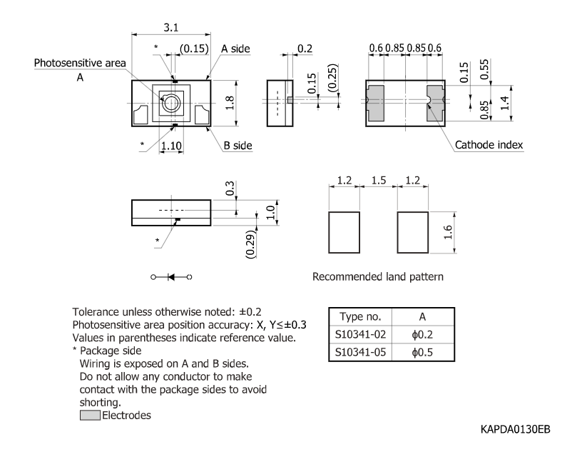 硅雪崩光電二極管APD 可用于LiDAR傳感器 S10341-02(圖2) 硅雪崩光電二極管APD 可用于LiDAR傳感器 S10341-02(圖2)