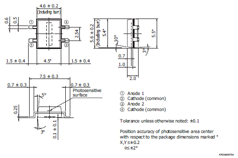 一維位置靈敏探測(cè)器S7105-04(圖2)