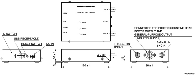 計(jì)數(shù)單元 C8855-01(圖3) 計(jì)數(shù)單元 C8855-01(圖3)