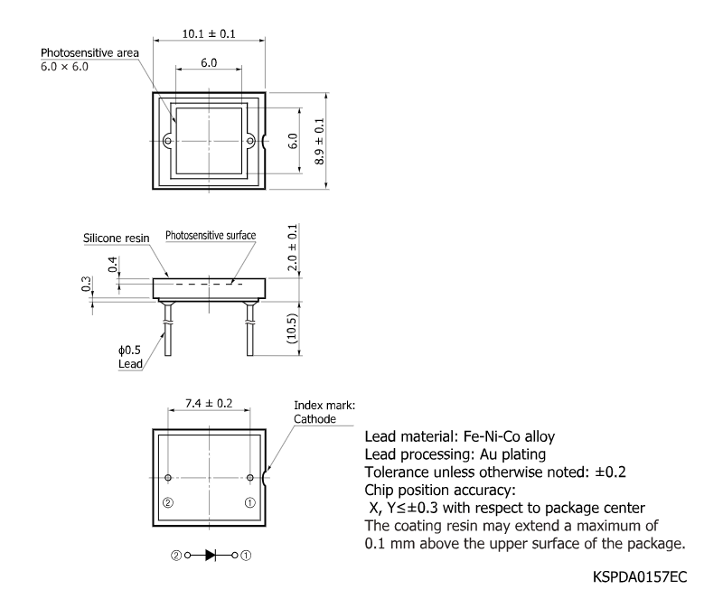 濱松 硅光電倍增管 MPPC SiPM S13360-6025CS(圖1) 濱松 硅光電倍增管 MPPC SiPM S13360-6025CS(圖1)