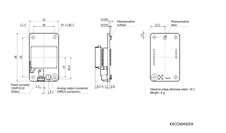 濱松 硅光電倍增管SiPM/MPPC模塊 C15522-1315SA(圖1) 濱松 硅光電倍增管SiPM/MPPC模塊 C15522-1315SA(圖1)
