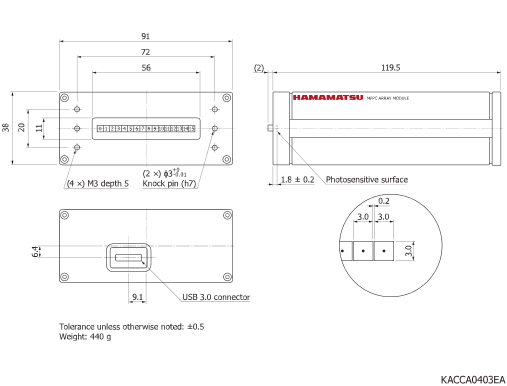 濱松 硅光電倍增管SiPM/MPPC模塊 C13368-3050EA-16(圖1) 濱松 硅光電倍增管SiPM/MPPC模塊 C13368-3050EA-16(圖1)