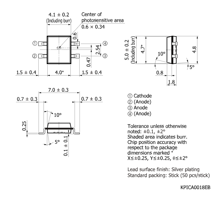 濱松 照度傳感器 光IC二極管 S7184(圖2) 濱松 照度傳感器 光IC二極管 S7184(圖2)