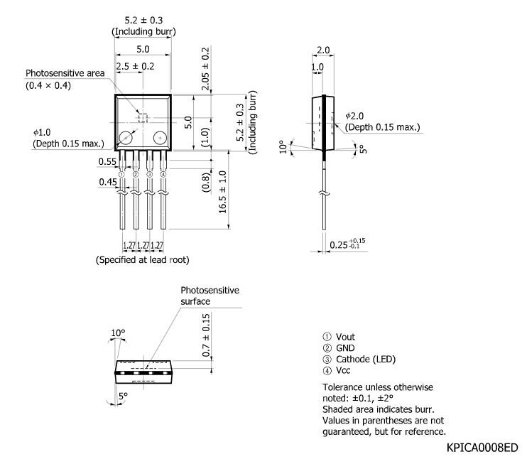 濱松 光調制型光IC S6809(圖1)