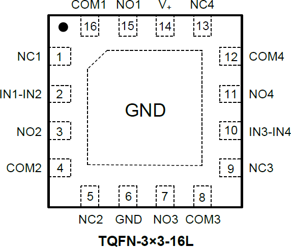 SGMC 開關二極管 低壓四領域模擬開關 SGM3699YTQ16(圖1) 1-22042209405X29.png