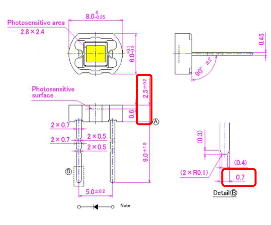 濱松 硅光電二極管 S16765-2181(替代S1133-14)(圖2) 1-2206231IF2214.png