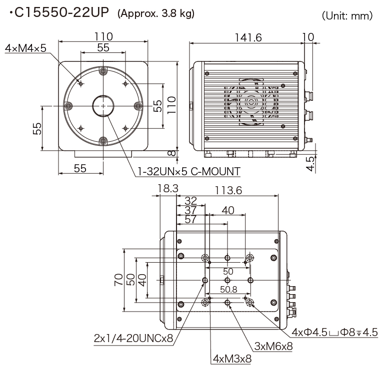 濱松 ORCA-Quest 2 qCMOS相機 C15550-22UP(圖1)