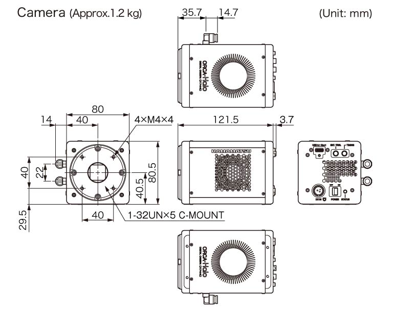 濱松 ORCA-Halo sCMOS相機 C17440-20U(圖1)