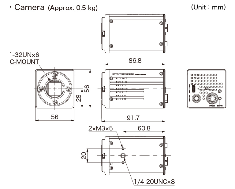 濱松 InGaAs相機 C16741-40U(圖2)