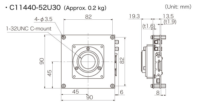 濱松 CMOS相機 C11440-52U30(圖2)