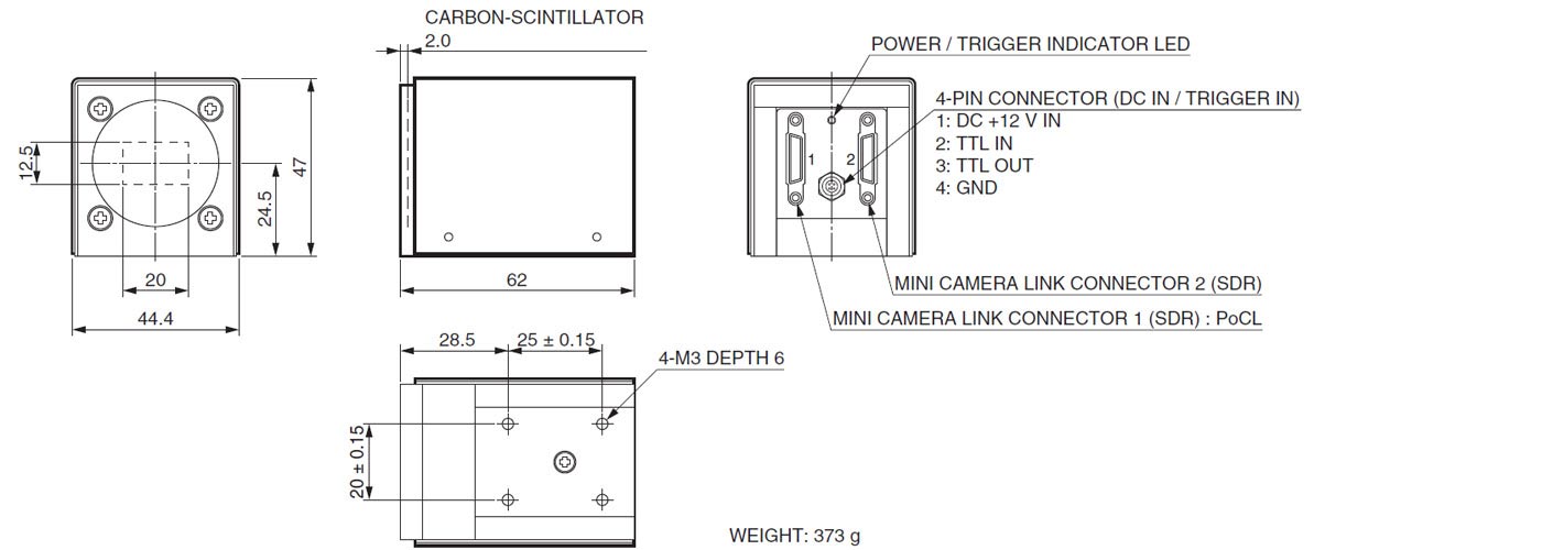 濱松 H8953-30 緊湊型X射線CMOS相機(jī) 非破壞性檢測(cè)(圖4)